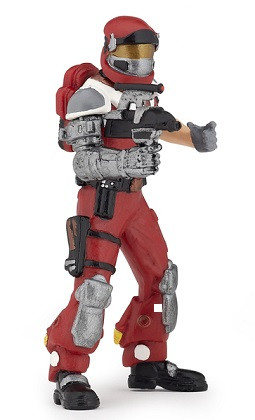 Papo Space Fighter - Red with Blaster