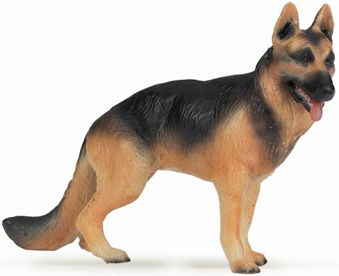 Papo German Shepard Dog - Panting with Tongue Sticking Out