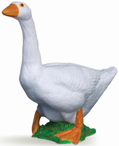 Papo White Goose Figure on Base