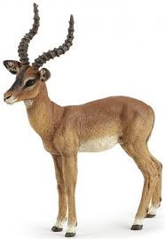 Papo Impala Figure with Long Curved Horns
