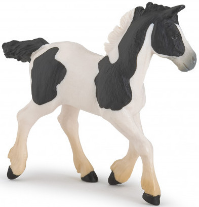 Papo Irish Cob  - Black Piebald Foal