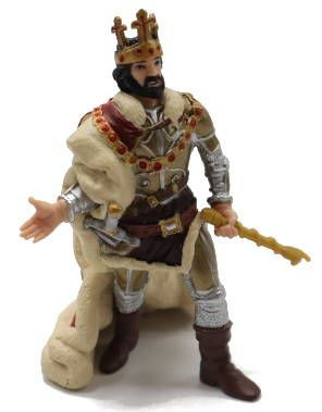 Papo King with Scepter and Crown - Front View