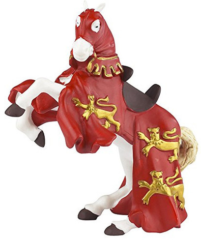 King Richard's Horse - Red with Golden Lions
