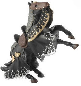 Papo Leather Mask Battle Horse Figure