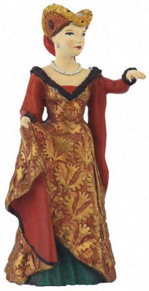 Papo Medieval Fair Lady - Flowing Red Dress