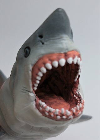 Papo Megalodon with Open Mouth - Teeth and Tongue View