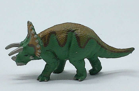 Papo Triceratops Mini Dinosaur Figure - Left Side View