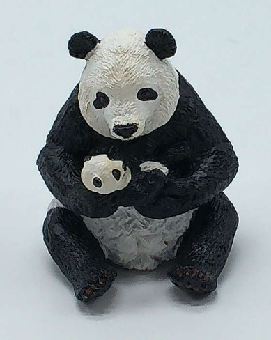 Papo Panda and Baby Panda Figure - Front View