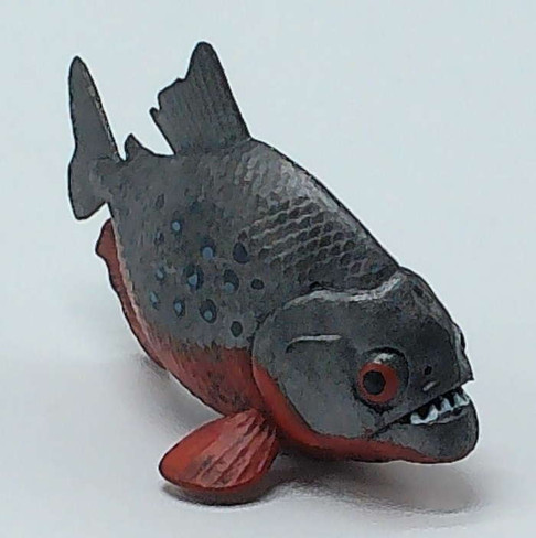 Papo Piranha with Sharp Teeth Figure - Front Angle View