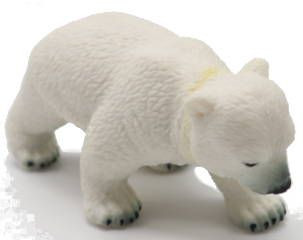 Papo  Polar Bear Cub - Walking - Front Angle View