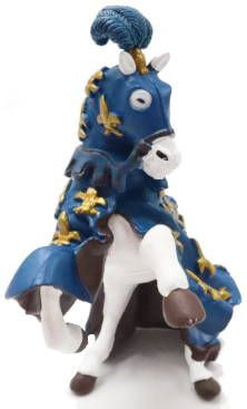 Prince Phillip Horse Blue - Rearing Pose - Front View