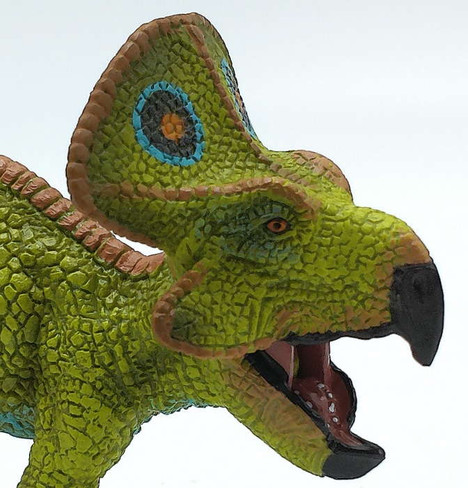 Papo Protoceratops - Face Close Up View