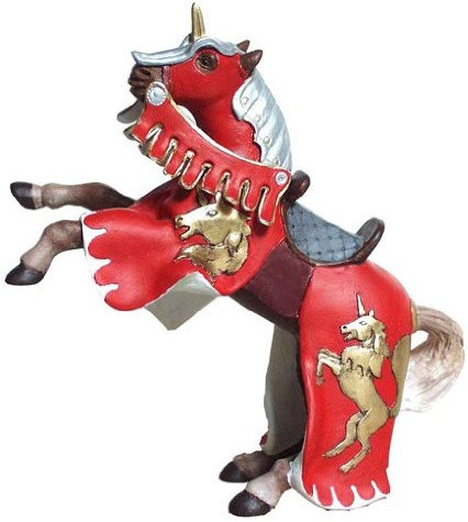 Papo Unicorn Battle Horse in Rearing Pose