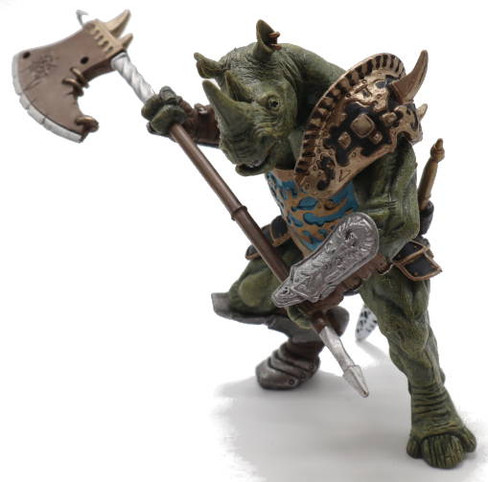 Papo Rhino Man Mutant Figure - Front Angle View