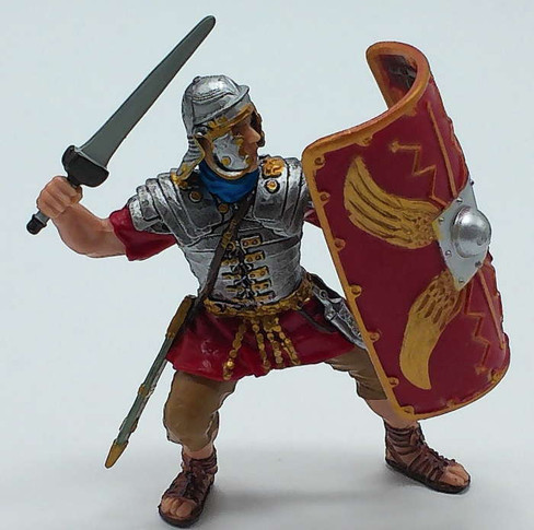 Papo Roman Legionar Figure - Front Angle View