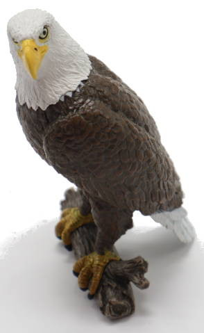 Papo Sea Eagle on Branch - Front Angle View