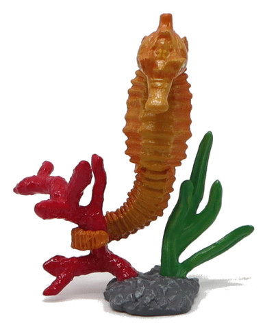 Papo Seahorse Figure - Holding Coral with Tail - Front View Picture