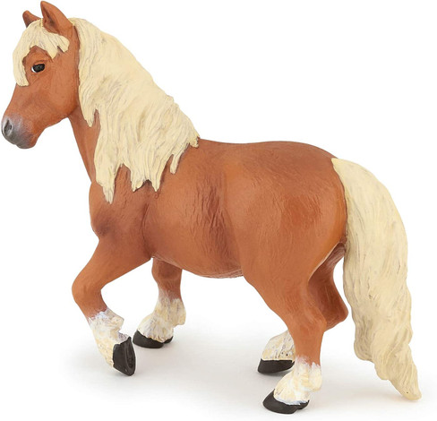 Papo Shetland Pony with Flaxen Colored Coat