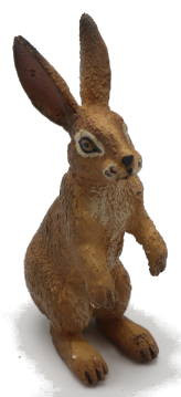 Papo Standing Hare Figure - Front Angle View