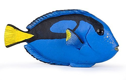 Papo Surgeon Fish - Bright Blue Fish with Yellow Tail