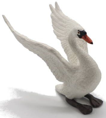 Papo White Swan with Wing Spread - Angle View