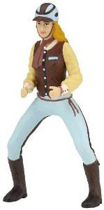 Papo Trendy Ridiing Woman Figure - Blue Pants