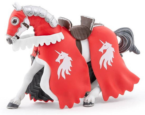 Papo Unicorn Spear Knight Horse Red - Manufacturer Picture