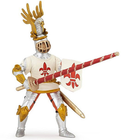 Papo White Knight Fleur De Lys - Manufacturer Picture