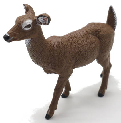 Papo Deer - White-Tailed Doe - Front Angle View