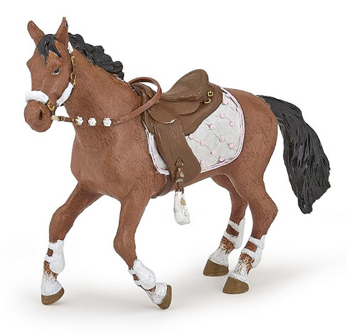 Papo Winter Riding Horse with Saddle and Bridle