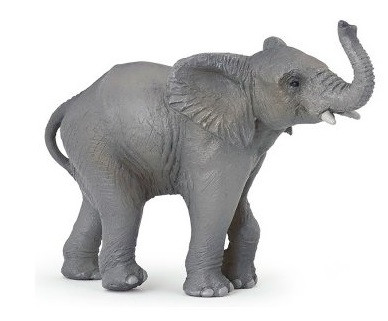 Papo Young African Elephant with Raised Trunk - Manufacturer Picture