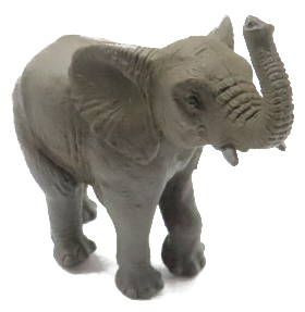 Papo Young African Elephant with Raised Trunk - Front Angle View