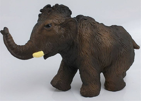 Papo Young Mammoth with Raised Trunk - Right Side View