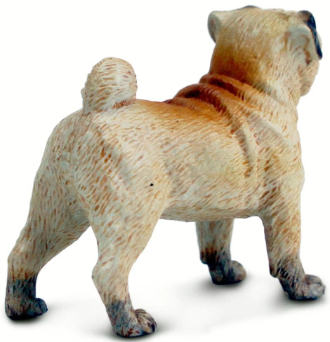 Safari Ltd. Pug Dog Figure - Rear View