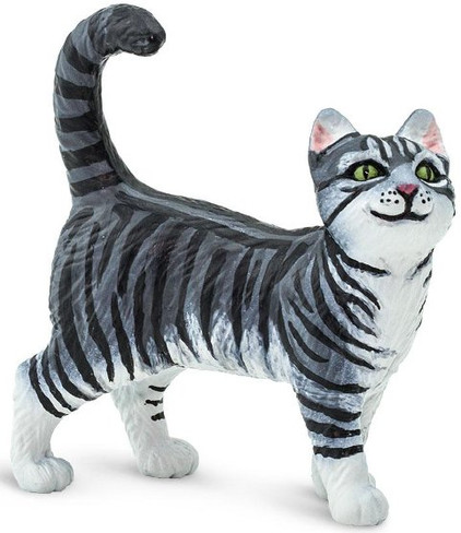 Safari Ltd. Gray Tabby Cat Figure