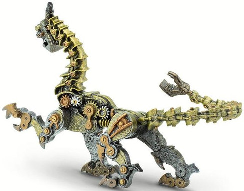Safari Ltd. Steampunk Dragon - Rear Angle View
