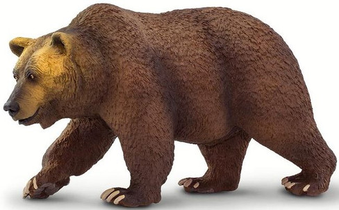 Safari Ltd. Large Grizzly Bear - Side View