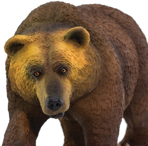 Safari Ltd. Large Grizzly Bear - Front View