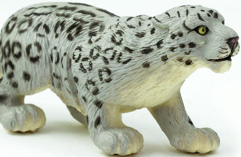 Safari Ltd Snow Leopard - Front Angle View