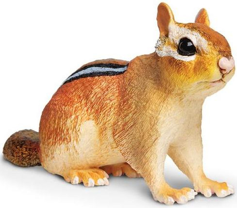 Safari Ltd Eastern Chipmunk - Front Angle View