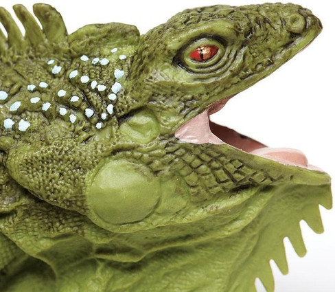 Safari Ltd Iguana Green Lizard - Close Up Face View