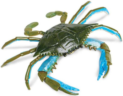 Safari Ltd. - Incredible Creatures - Blue Crab - Top Angle View