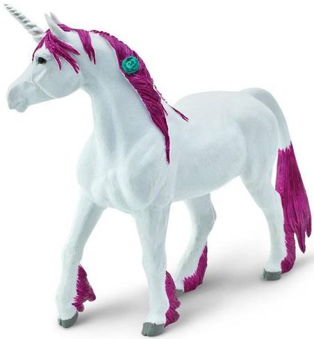 Safari Ltd Pink Unicorn - Front Angle View