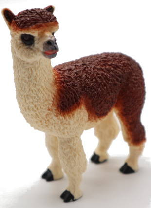 Safari Ltd. Alpaca Figure - Front Angle View