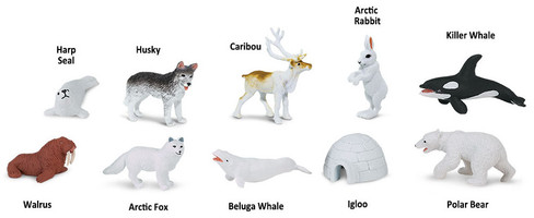 Safari Ltd. Toy Figure - Arctic Toob- Contents Picture