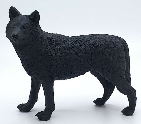 Safari Ltd Oversized Black Wolf - Right Side View