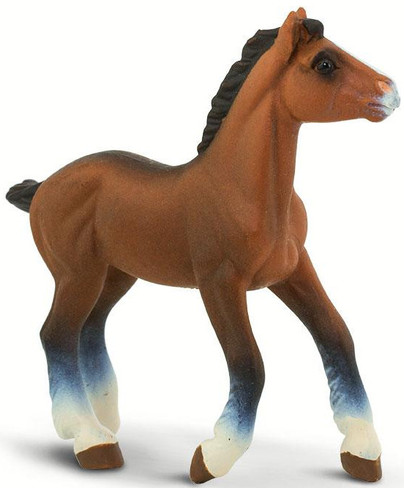 Safari Ltd. Clydesdale Foal - Front Angle View