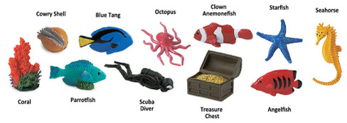 Safari Ltd. Toy Figure - Coral Reef Toob- Contents Picture