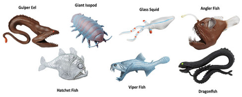 Safari Ltd. Toy Figure - Deep Sea Creatures Toob- Contents Picture