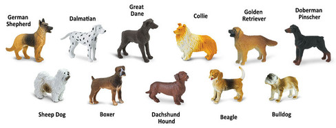 Safari Ltd. Toy Figure - Dog Toob- Contents Picture